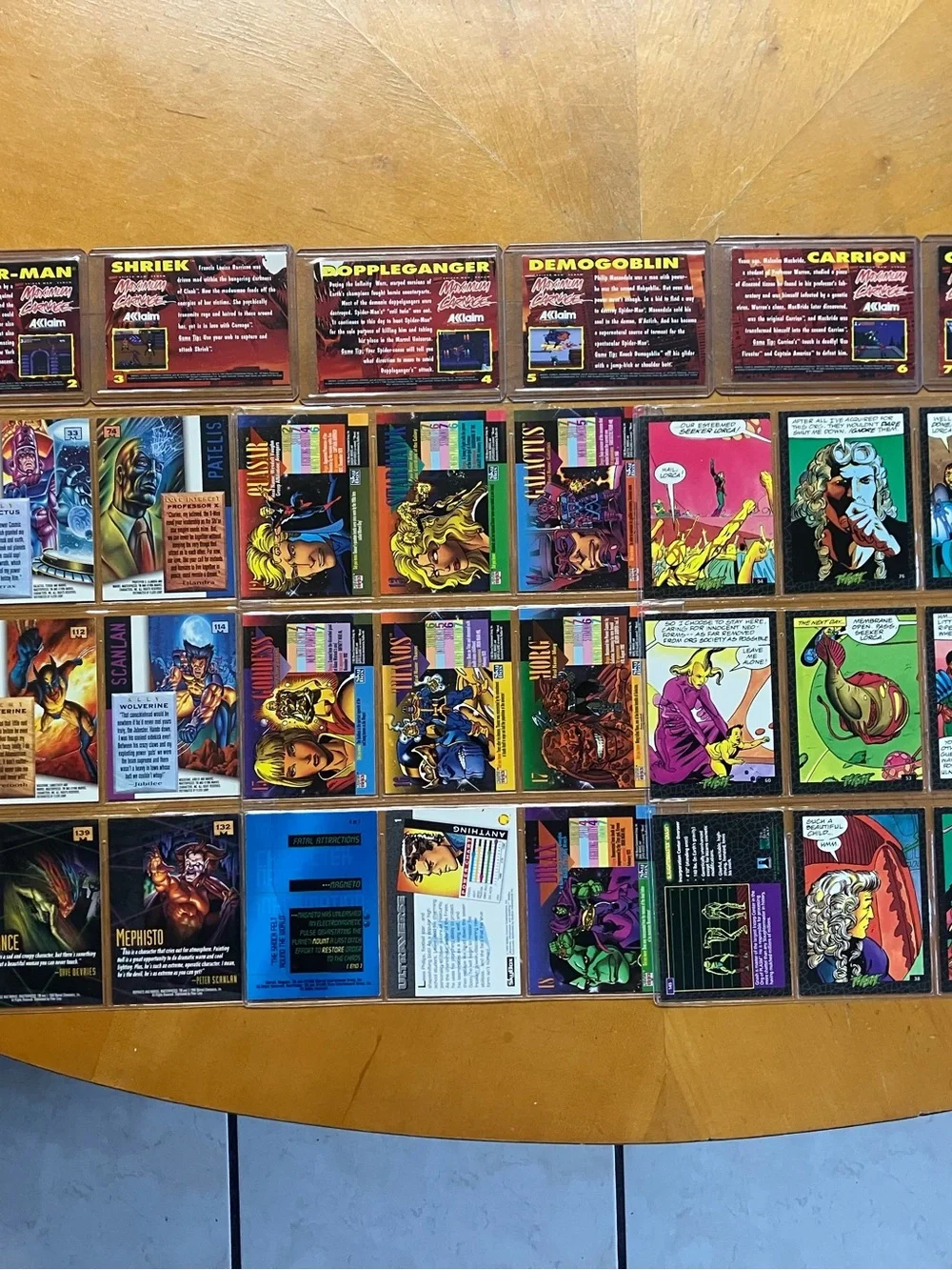 Vintage 90s Marvel Trading Card Lot Maximum Carnage Promo